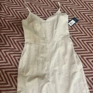 NWT A new day cream jumpsuit